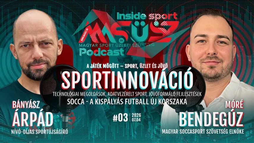 SPORTINNOVÁCIÓ – Innováció és közösségépítés a modern sportban Móré Bendegúzzal, a SOCCA elnökével